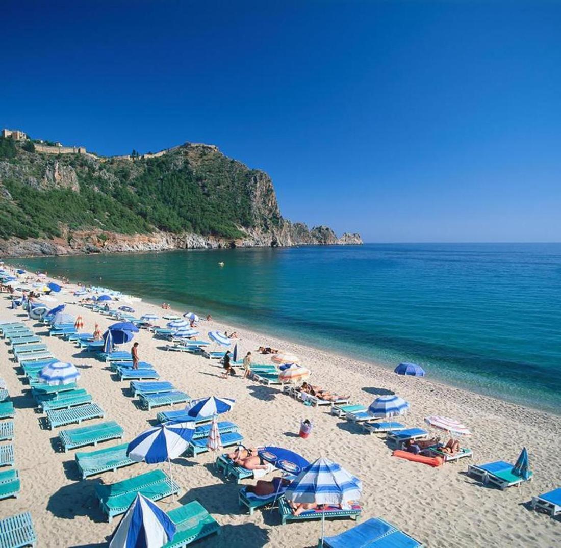 Palm Beach Cleopatra House, Beautiful Private Apartment Just 300 Meters To Cleopatra Beach 14 With Umbrellas, Bikes And Many Extras Included! Alanya Eksteriør bilde