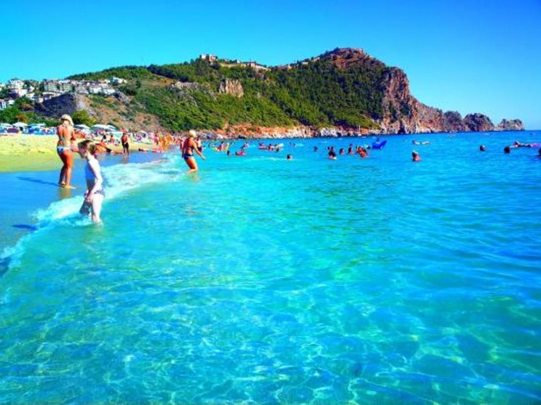 Palm Beach Cleopatra House, Beautiful Private Apartment Just 300 Meters To Cleopatra Beach 14 With Umbrellas, Bikes And Many Extras Included! Alanya Eksteriør bilde